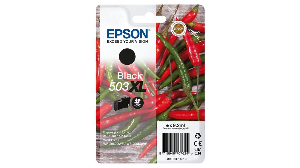 Epson Singlepack Black 503XL Ink [C13T09R14010]