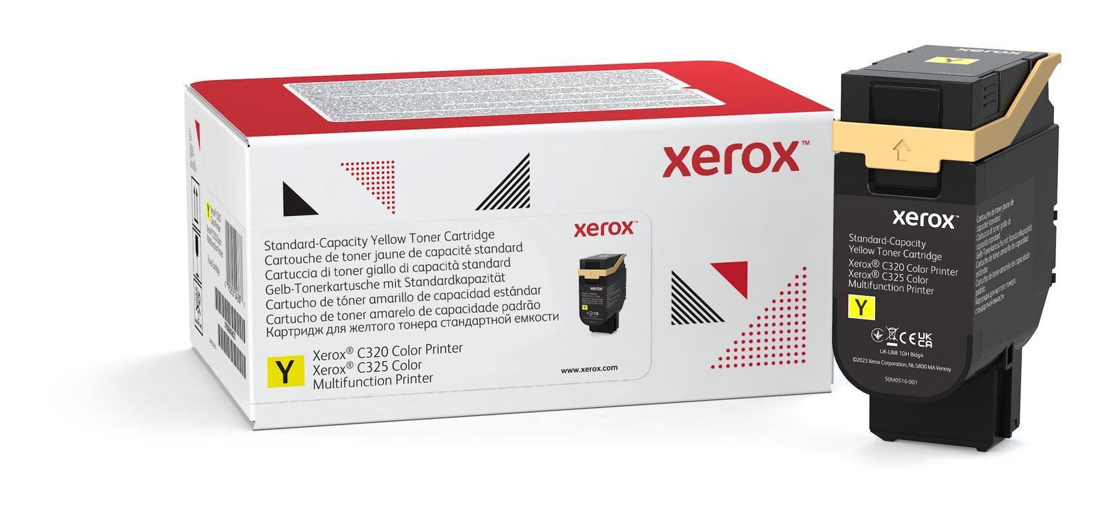 Xerox Cartuccia toner Giallo a Capacità standard da 1800 Pagine per Stampante a colori  C320/multifunzione a colori  C325 (006R04822) [006R04822]