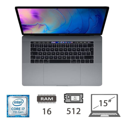 MBP 15,4 T.BAR(2017)I7-7820HQ/16/512/SLV/2Y - B [007391PCR-EU]