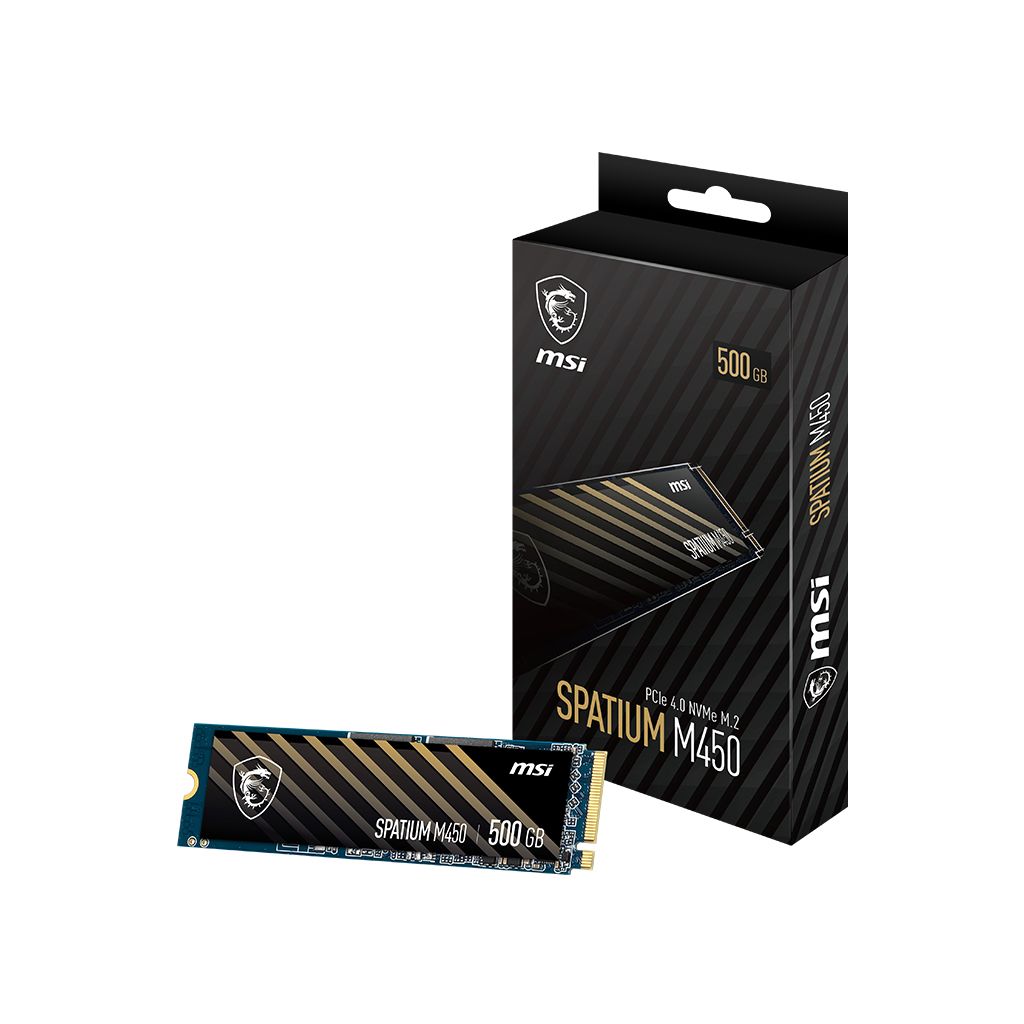 MSI SSD SPATIUM M450 PCIE 4.0 NVME M.2 500GB V1 [S78-440K380-P83]