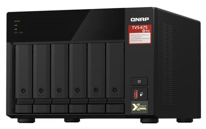 QNAP TVS-675 NAS Tower ZhaoXin KaiXian KX-6000 KX-U6580 8 GB DDR4 0 TB QuTS hero Nero [TVS-675-8G]