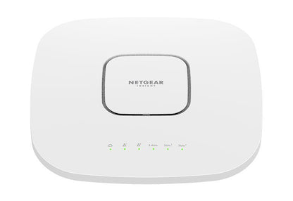 NETGEAR Insight Cloud Managed WiFi 6 AX6000 Tri-band Multi-Gig Access Point (WAX630) 6000 Mbit/s Bianco Supporto Power over Ethernet (PoE) [WAX630-100EUS]