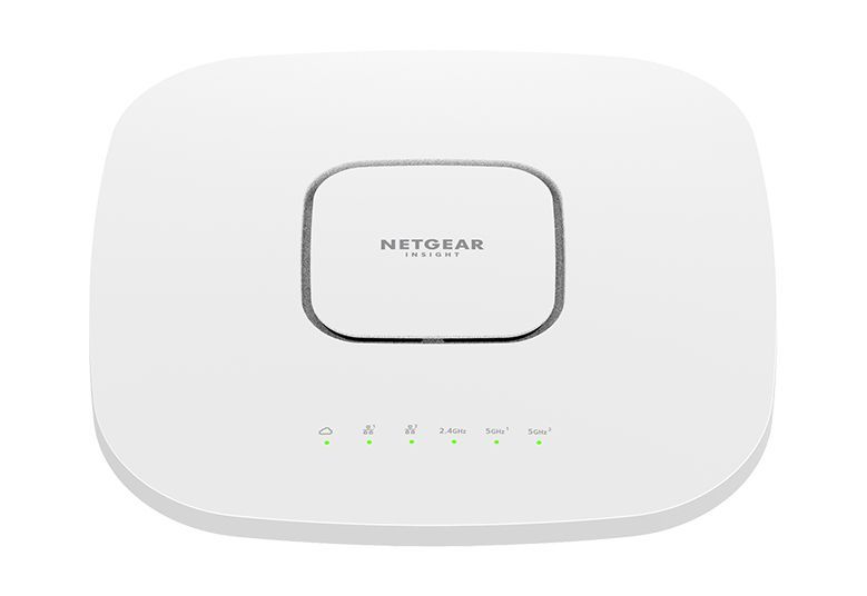 NETGEAR Insight Cloud Managed WiFi 6 AX6000 Tri-band Multi-Gig Access Point (WAX630) 6000 Mbit/s Bianco Supporto Power over Ethernet (PoE) [WAX630-100EUS]