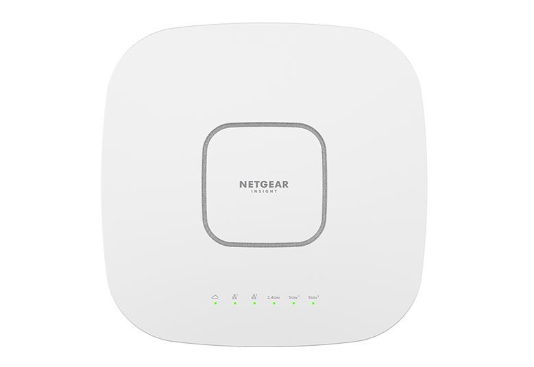 NETGEAR Insight Cloud Managed WiFi 6 AX6000 Tri-band Multi-Gig Access Point (WAX630) 6000 Mbit/s Bianco Supporto Power over Ethernet (PoE) [WAX630-100EUS]