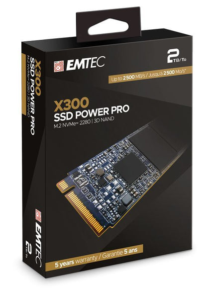Emtec X300 M.2 2000 GB PCI Express 3.0 3D NAND NVMe [ECSSD2TX300]