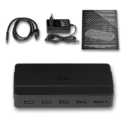 i-tec U3HUB742 hub di interfaccia USB 3.2 Gen 1 (3.1 Gen 1) Type-B 5000 Mbit/s Nero [U3HUB742]