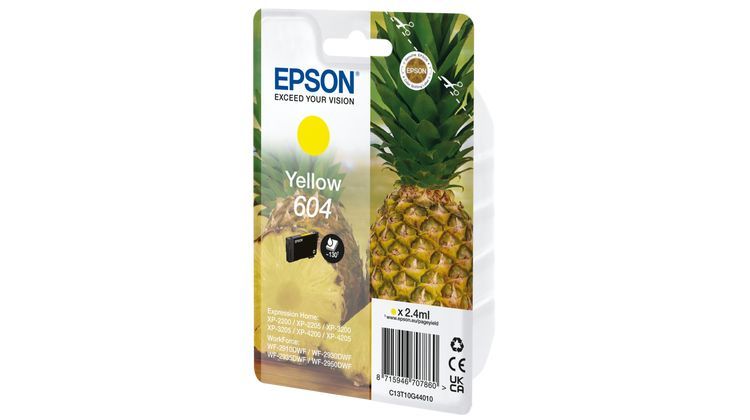 Epson 604 cartuccia d'inchiostro 1 pz Originale Resa standard Giallo [C13T10G44010]