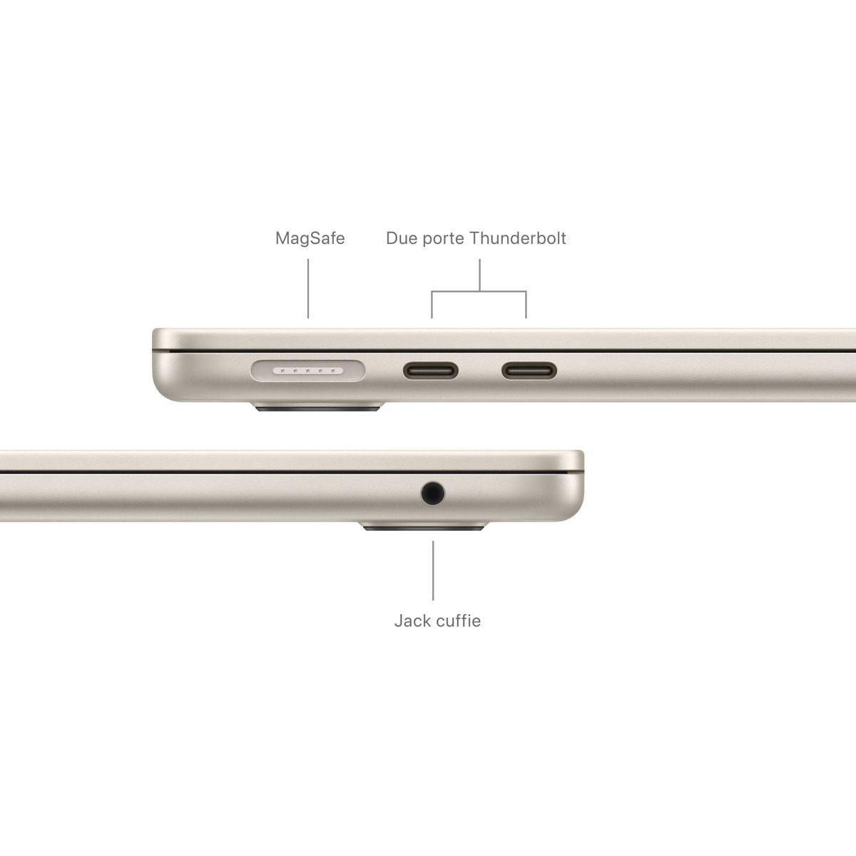 13 MACBOOK AIR APPLE M3 CHIP 8-CORE CPU GALASSIA [MC8J4T/A]