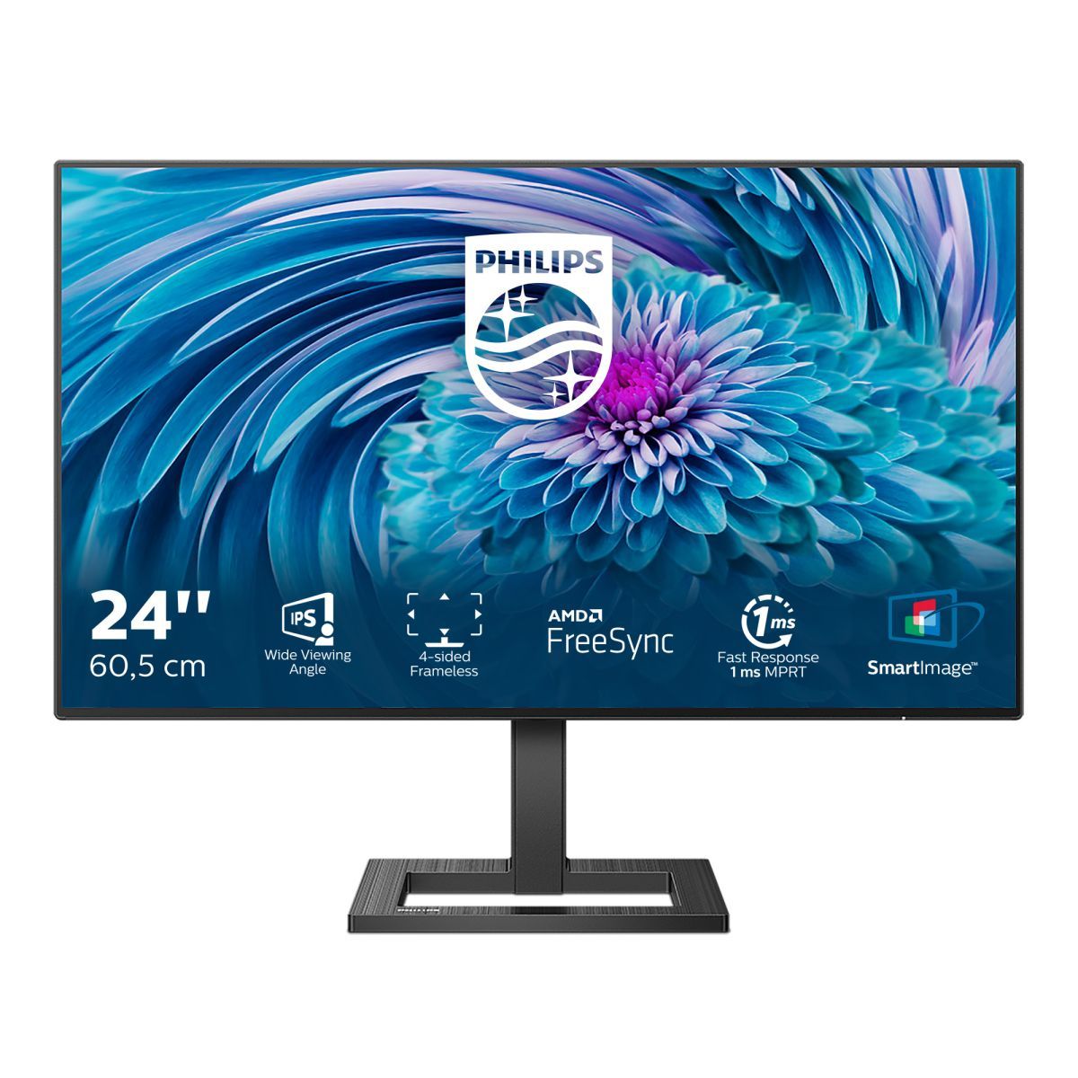 Philips E Line 242E2FA/00 Monitor PC 60,5 cm (23.8") 1920 x 1080 Pixel Full HD LCD Nero [242E2FA/00] - ITPartners