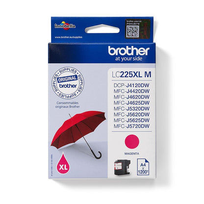 Brother LC225XLM cartuccia d'inchiostro 1 pz Originale Magenta [LC225XLM]