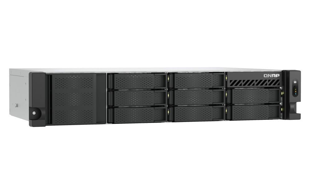 QNAP TS-855EU-8G server NAS e di archiviazione Armadio (2U) Intel Atom C5125 8 GB DDR4 0 TB QuTS hero Nero [TS-855EU-8G]