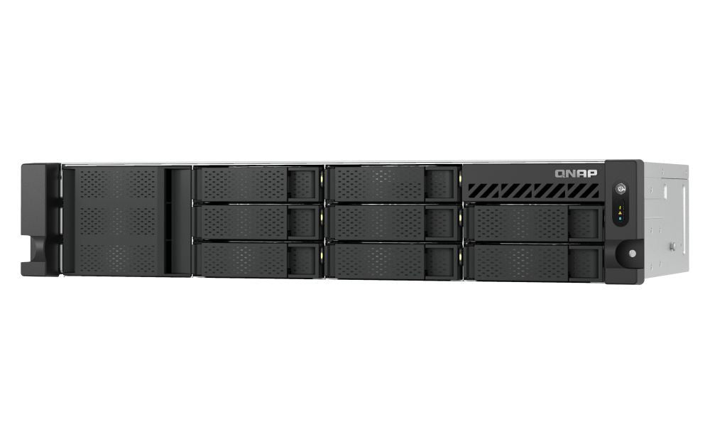 QNAP TS-855EU-8G server NAS e di archiviazione Armadio (2U) Intel Atom C5125 8 GB DDR4 0 TB QuTS hero Nero [TS-855EU-8G]