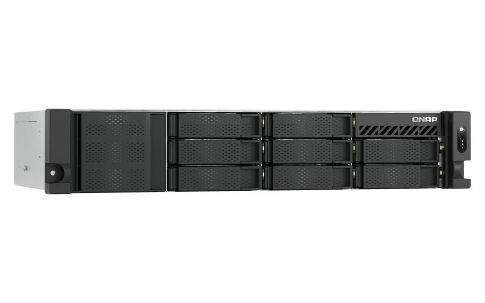 QNAP TS-855EU-8G server NAS e di archiviazione Armadio (2U) Intel Atom C5125 8 GB DDR4 0 TB QuTS hero Nero [TS-855EU-8G]