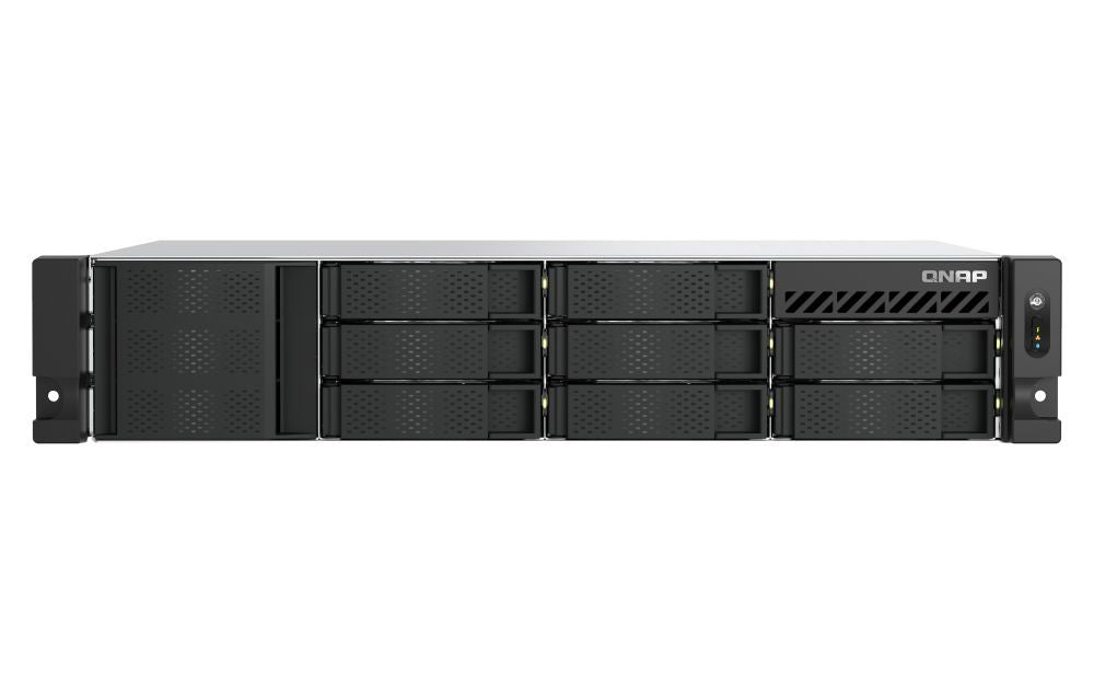 QNAP TS-855EU-8G server NAS e di archiviazione Armadio (2U) Intel Atom C5125 8 GB DDR4 0 TB QuTS hero Nero [TS-855EU-8G]