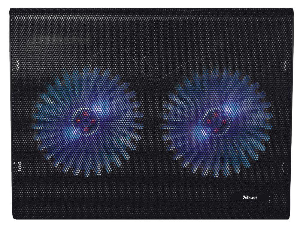 Trust Azul Base di raffreddamento per laptop con doppia ventola - Nero [20104]