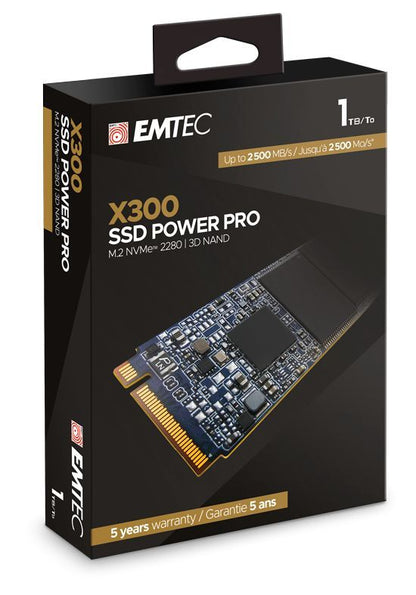 Emtec X300 M.2 1000 GB PCI Express 3.0 3D NAND NVMe [ECSSD1TX300]