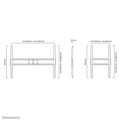 Neomounts LFD-W1500 Supporto TV a parete 60-100" - fisso - orizzontale e verticale [LFD-W1500]