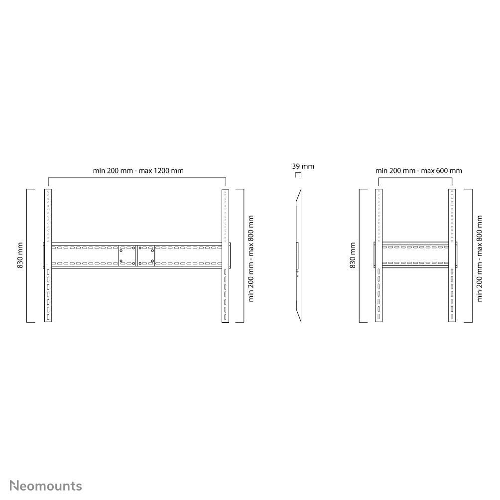 Neomounts LFD-W1500 Supporto TV a parete 60-100" - fisso - orizzontale e verticale [LFD-W1500]