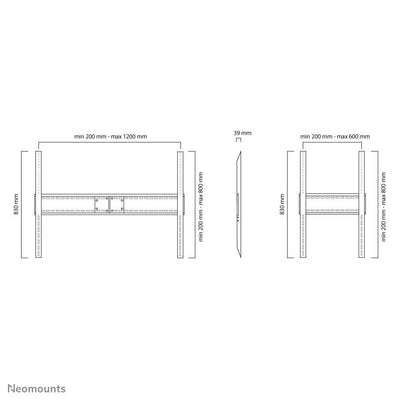 Neomounts LFD-W1500 Supporto TV a parete 60-100" - fisso - orizzontale e verticale [LFD-W1500]