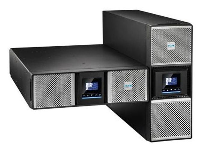 Eaton 9PX Gen2 UPS HotSwap Netpack, 8000 VA, 8000 W, Input: Hardwired, Outputs: (4) C39, Hardwired, Rack/Tower, 4U [9PX8KIRTNBPG2]