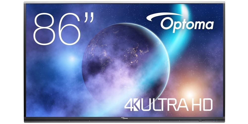Optoma 5862RK+ lavagna interattiva 2,18 m (86") 3840 x 2160 Pixel Touch screen Nero [5862RK+]