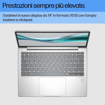 HP EliteBook 630 G11 Intel Core Ultra 7 155U Computer portatile 33,8 cm (13.3") WUXGA 16 GB DDR5-SDRAM 512 GB SSD Wi-Fi 6E (802.11ax) Windows 11 Pro Argento [A37RWET#ABZ]