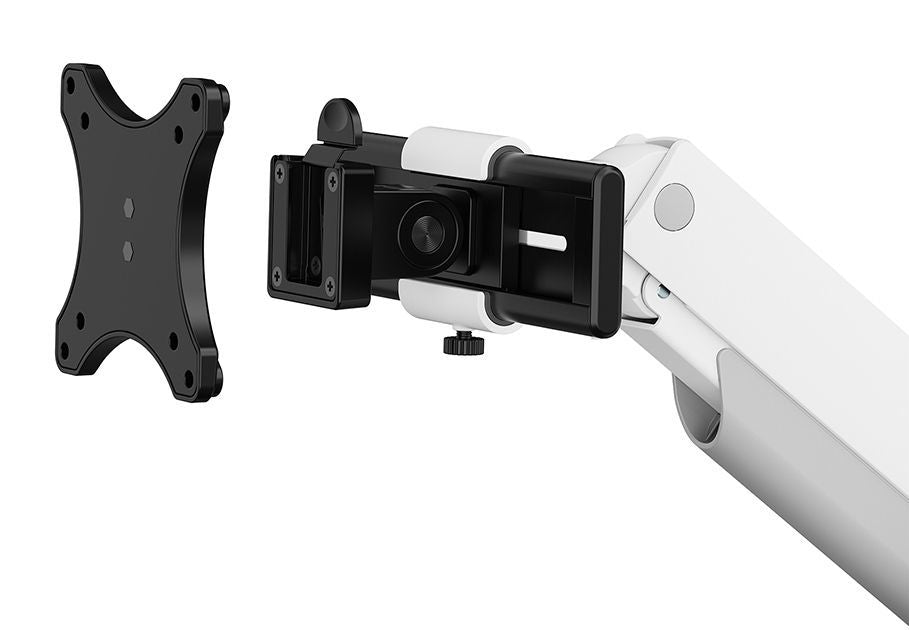 Neomounts DS65S-950WH2 Braccio per monitor 24-34" - molla a gas - Topfix - multiregolabile - 180-stop [DS65S-950WH2]