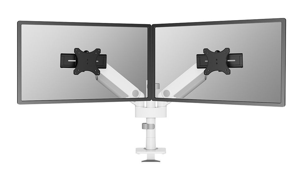 Neomounts DS65S-950WH2 Braccio per monitor 24-34" - molla a gas - Topfix - multiregolabile - 180-stop [DS65S-950WH2]