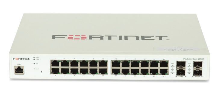 Fortinet FS-224E switch di rete Gestito L2 Gigabit Ethernet (10/100/1000) 1U Bianco [FS-224E]