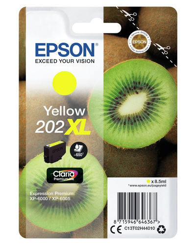 Epson Kiwi Singlepack Yellow 202XL Claria Premium Ink [C13T02H44010]