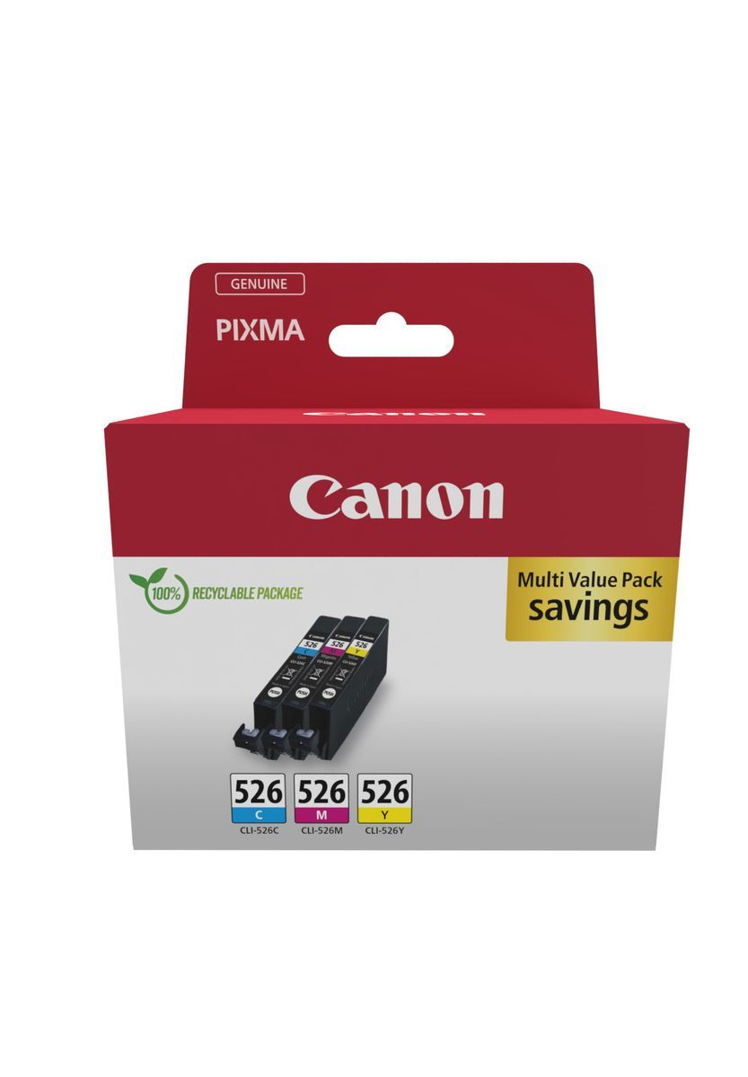 Canon 4541B018 cartuccia d'inchiostro 3 pz Originale Ciano, Magenta, Giallo [4541B018]
