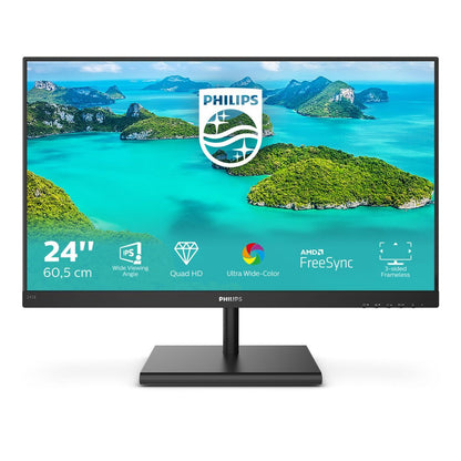 Philips E Line 245E1S/00 LED display 60,5 cm (23.8") 2560 x 1440 Pixel 2K Ultra HD LCD Nero [245E1S/00]
