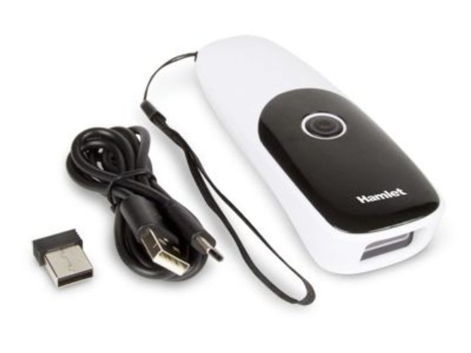 Hamlet HBCS-2DUWB lettore di codici a barre Lettore di codici a barre portatile 1D/2D Nero, Bianco [HBCS-2DUWB]