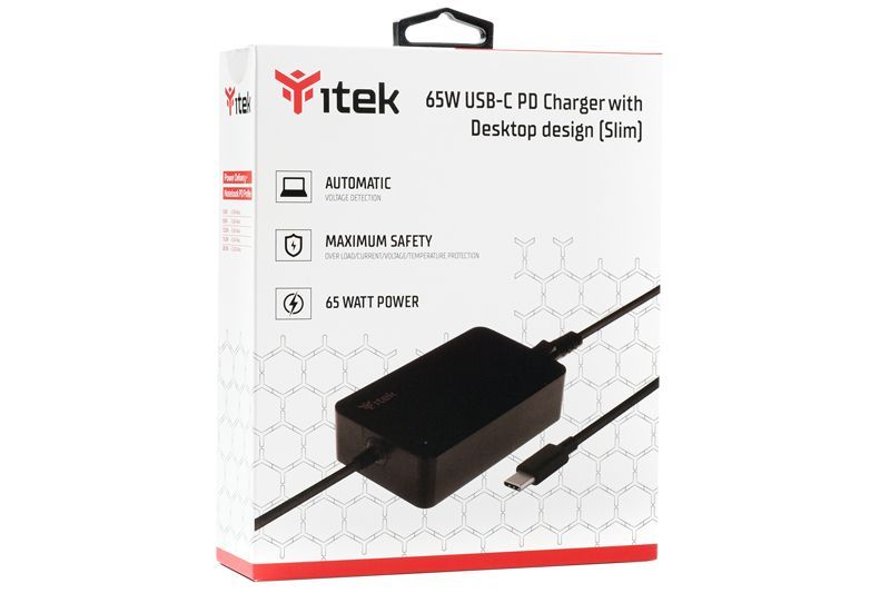itek ITNBSDC65 adattatore e invertitore Interno 65 W Nero [ITNBSDC65]