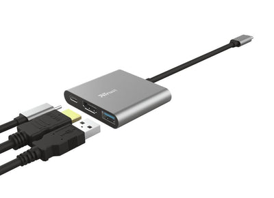 Trust Dalyx USB 3.2 Gen 1 (3.1 Gen 1) Type-C Alluminio, Nero [23772]