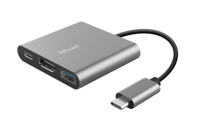 Trust Dalyx USB 3.2 Gen 1 (3.1 Gen 1) Type-C Alluminio, Nero [23772]