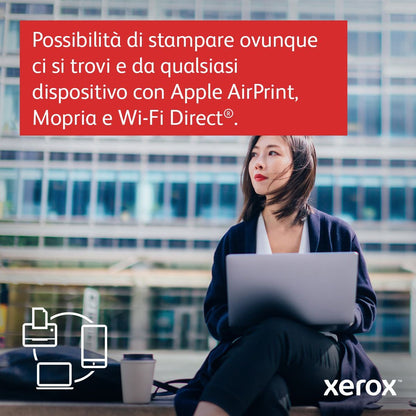 Xerox C325 A4 33 ppm Copia/Stampa/Scansione/Fax fronte/retro wireless PS3 PCL5e/6 2 vassoi 251 fogli [C320V_DNI]