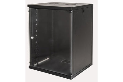 LINK Armadio Rack 19" 15 Unita' Da Muro Per Reti (A)750 X (L)540 X (P) 450 Mm Colore Nero Porta Vetro [LK1915UN]