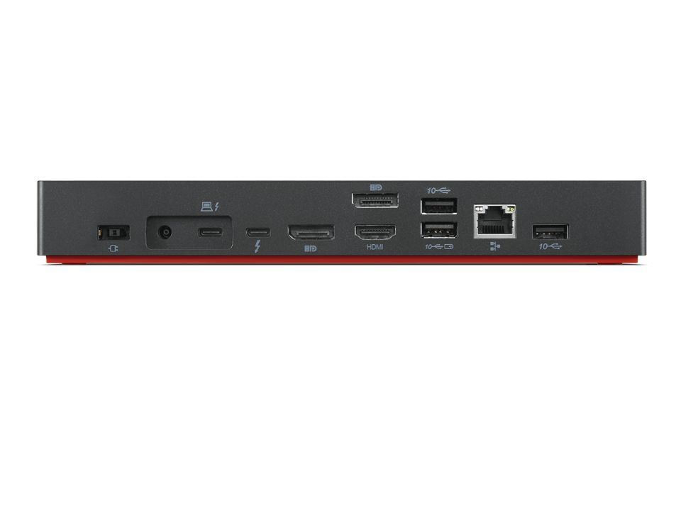 Lenovo 40B00300EU replicatore di porte e docking station per laptop Cablato Thunderbolt 4 Nero, Rosso [40B00300EU]