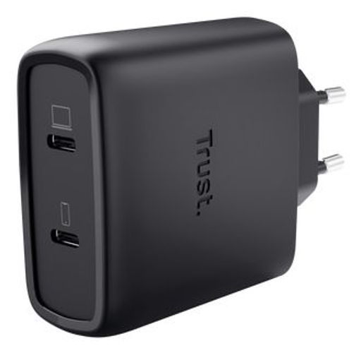 Trust Maxo Caricabatteria a 2 porte USB-C GaN da 65 W [25525]