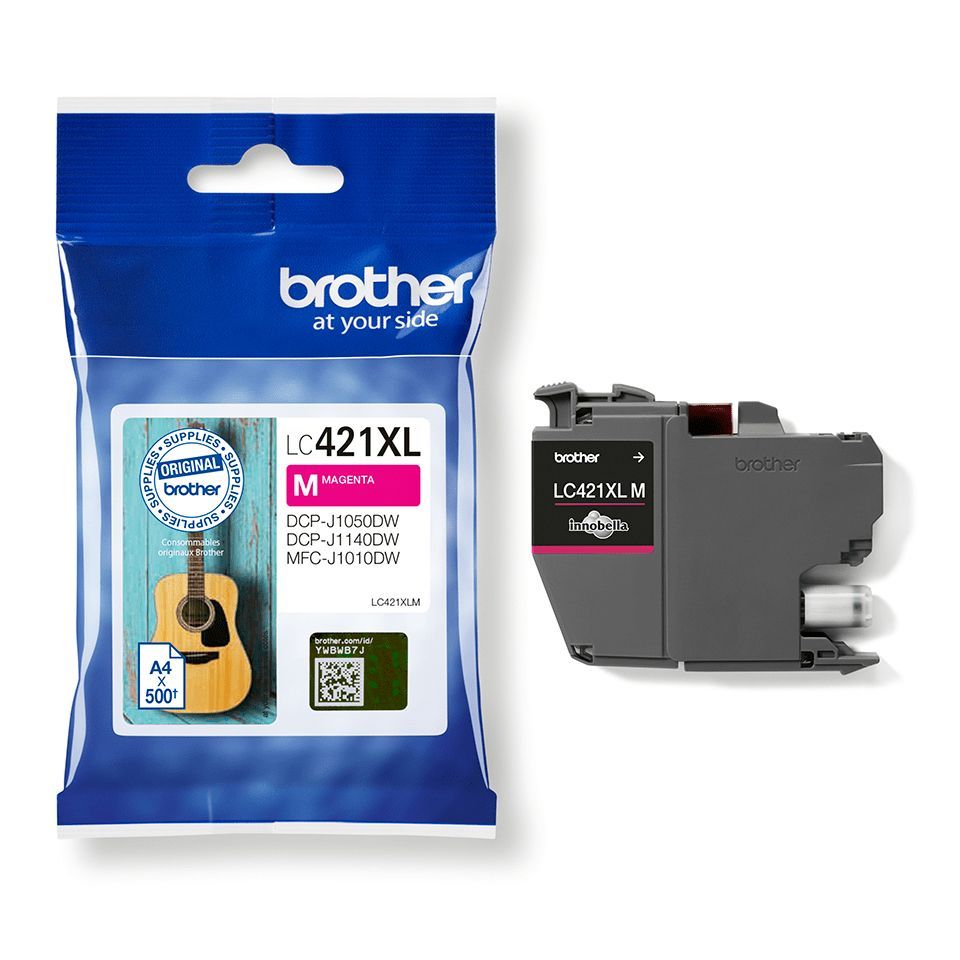 Brother LC-421XLM cartuccia d'inchiostro 1 pz Originale Resa elevata (XL) Magenta [LC421XLM]
