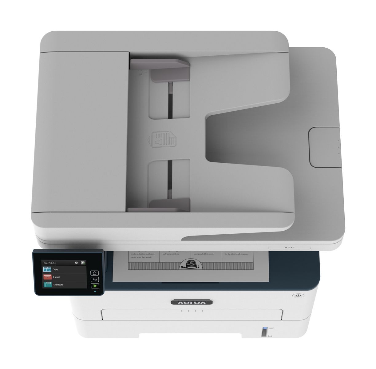 Xerox B235 A4 34 ppm Copia/Stampa/Scansione/Fax wireless con stampa fronte/retro PS3 PCL5e/6 ADF 2 vassoi Totale 251 fogli [B235V_DNI]