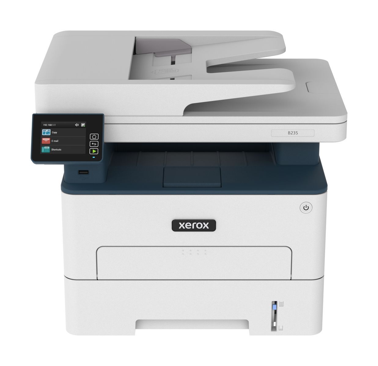 Xerox B235 A4 34 ppm Copia/Stampa/Scansione/Fax wireless con stampa fronte/retro PS3 PCL5e/6 ADF 2 vassoi Totale 251 fogli [B235V_DNI]
