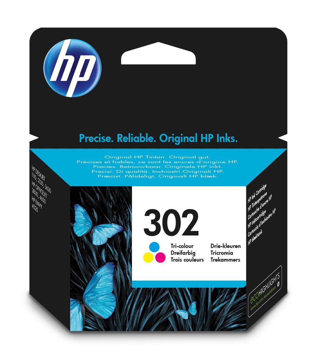 HP Cartuccia originale inchiostro tricromia 302 [F6U65AE#UUS]