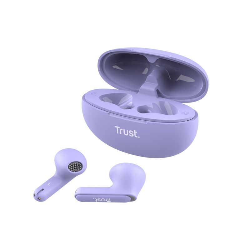 Trust Yavi Auricolare True Wireless Stereo (TWS) In-ear Musica e Chiamate USB tipo-C Bluetooth Viola [25299]