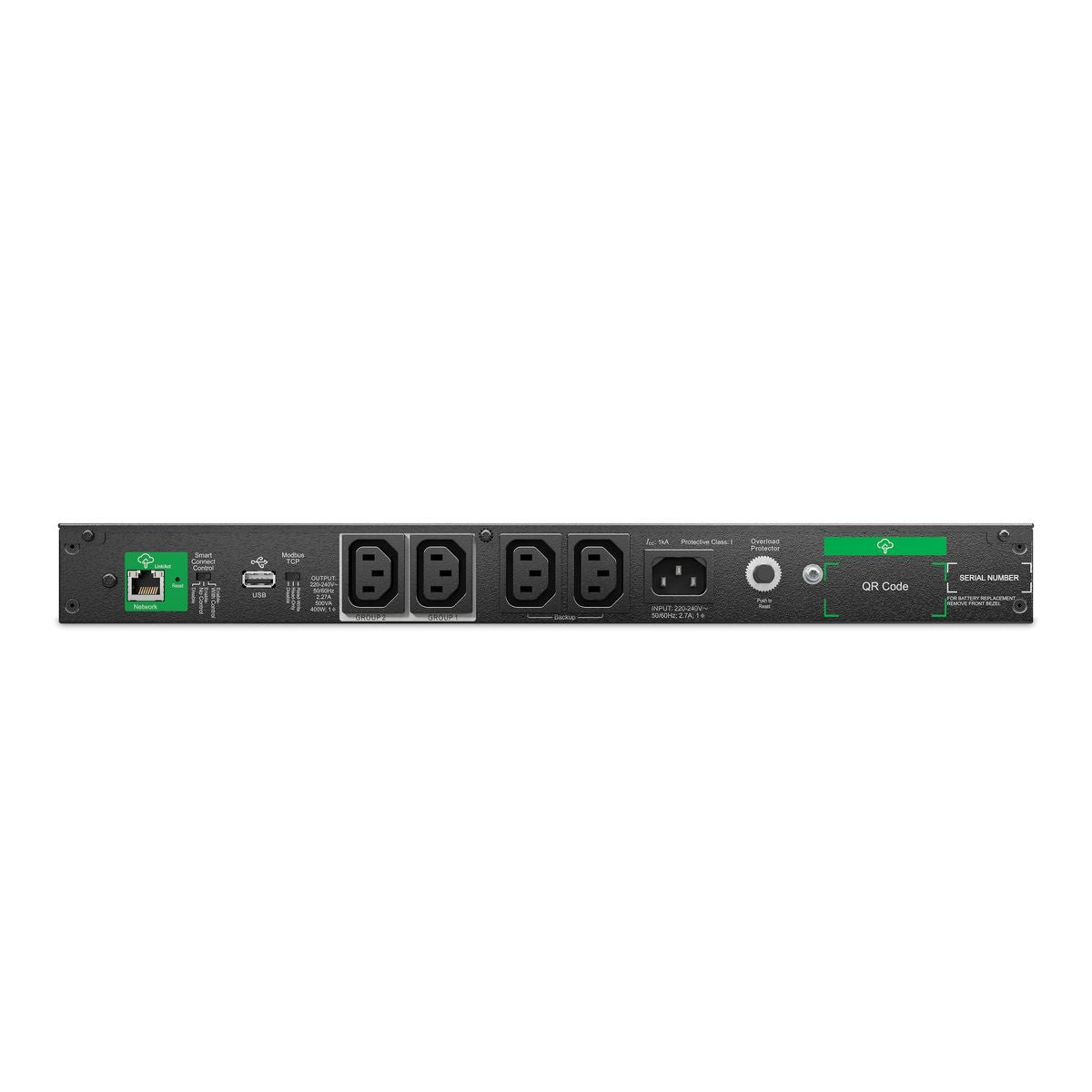 APC SMART-UPS C LI-ION 500VA SHORT DEPTH 230V SMARTCONNECT gruppo di continuità (UPS) A linea interattiva 0,5 kVA 400 W 4 presa(e) AC [SCL500RMI1UC]