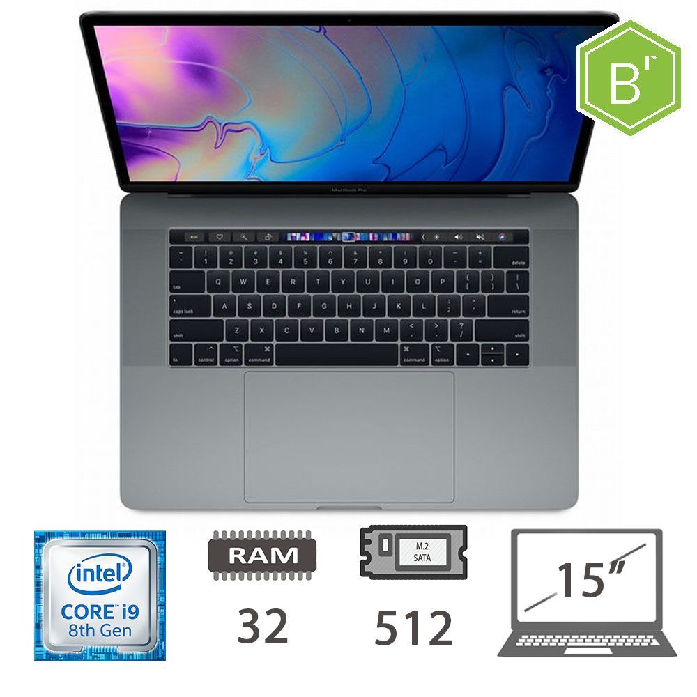 MBP 15,4 T.BAR(2018)I9-8950HK/32/512/SG/2Y - B [006519PCR-EU]