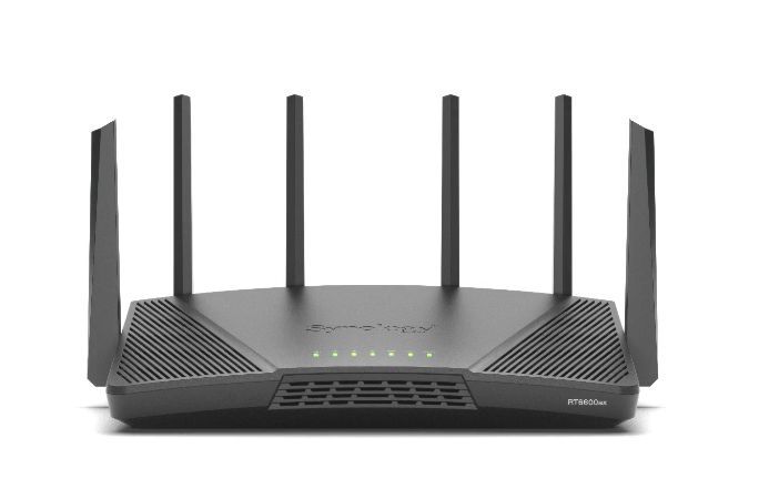 Synology RT6600ax Router WiFi6 1xWAN 3xGbE 1x2.5Gb router wireless Banda tripla (2.4 GHz/5 GHz/5 GHz) Nero [RT6600AX]