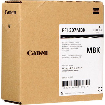 Canon PFI-307MBK cartuccia d'inchiostro Originale Nero [9810B001]