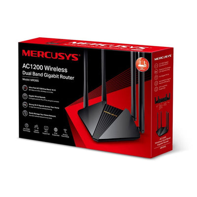 Mercusys MR30G router wireless Gigabit Ethernet Dual-band (2.4 GHz/5 GHz) Nero [MR30G]